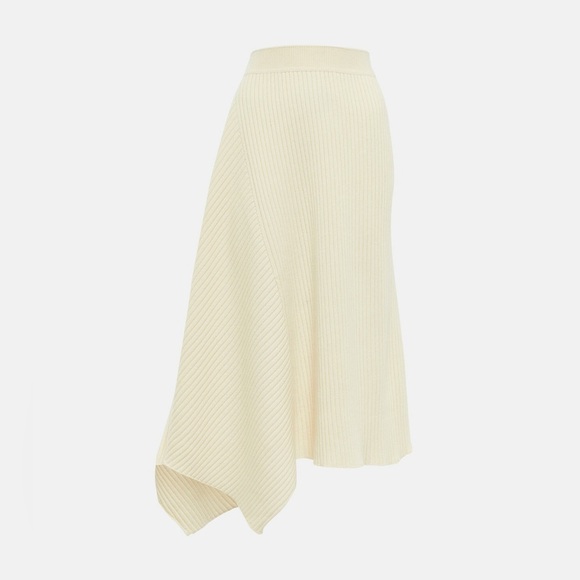 Loro Piana Cream Silk Midi Skirt, Size S - Picture 6 of 11